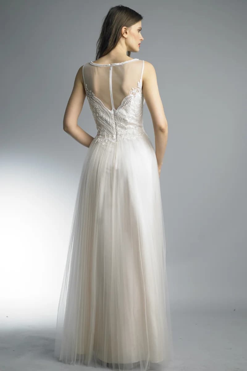 Lace Illusion Gown view 3